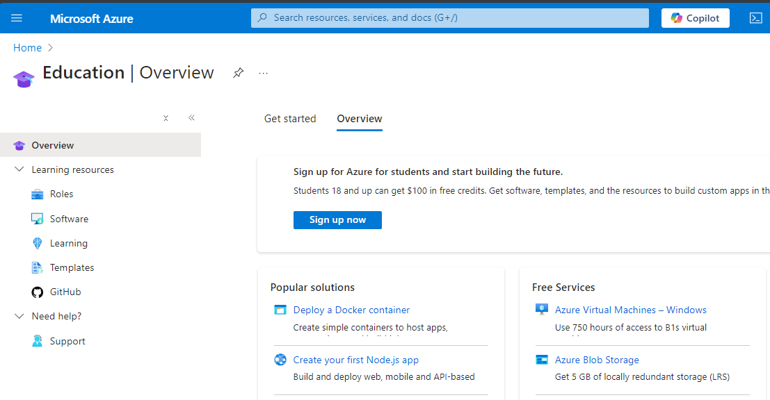 Free Microsoft Azure For Students Setup Guide and Demo